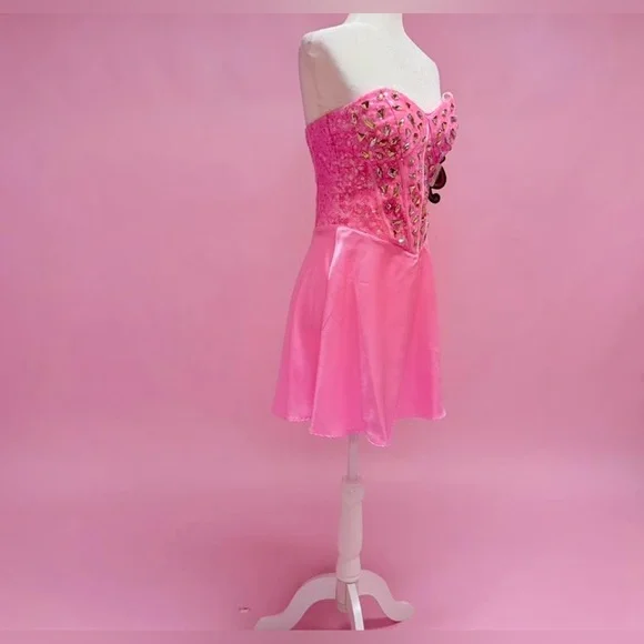 DEAL OF THE WEEK- Pink Strapless Dress - Picture 5 of 7